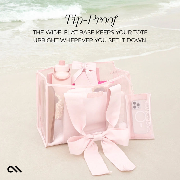 Special Edition Bow Beach Tote with Phone Pouch