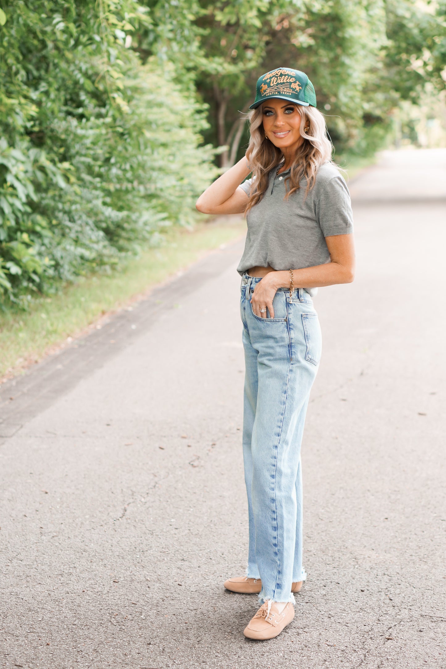 Demure Polo Top