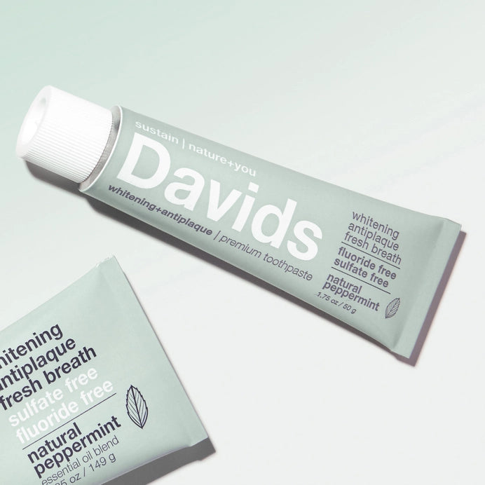 Davids Travel Size Premium Toothpaste - Peppermint